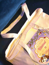 Load image into Gallery viewer, Blessed &amp; Blooming Zippered Totebag
