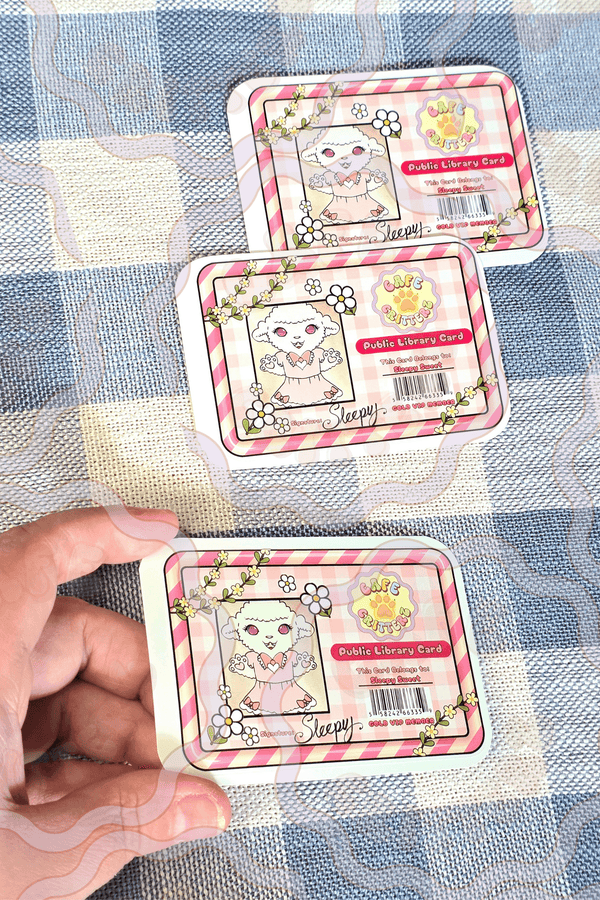 Sleepy Sweet's Library Card Sticker
