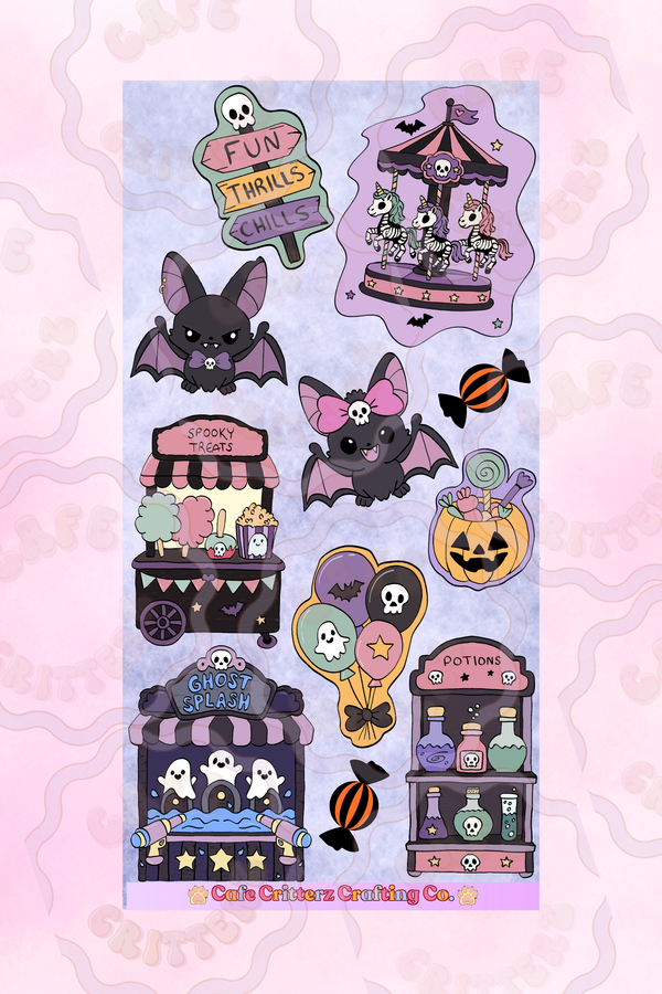 Spooky Carnival Sticker Sheet